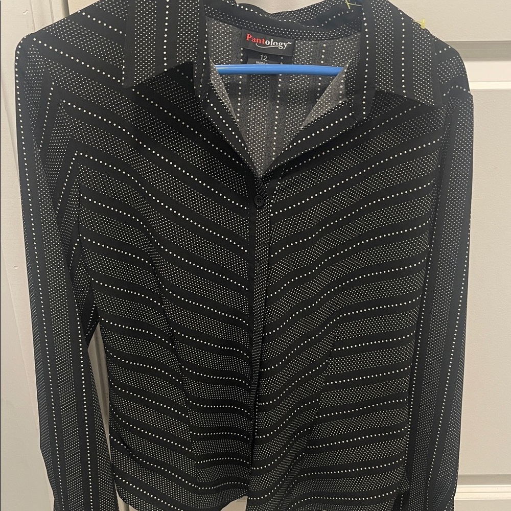 Black and White Polka Dot Skirt